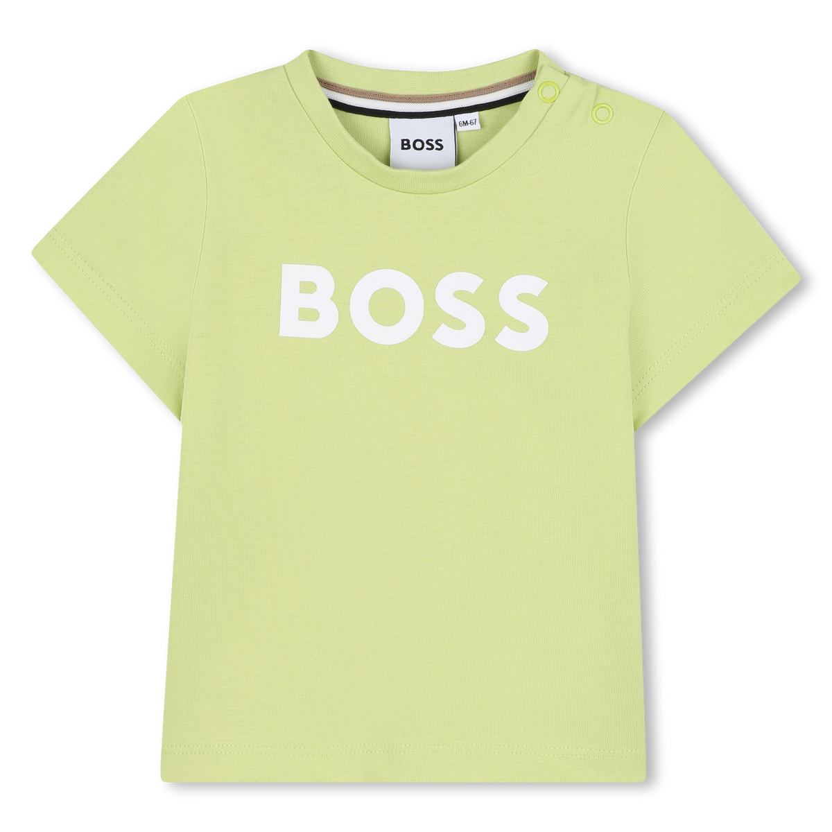 Boss Tshirt Logo Lime