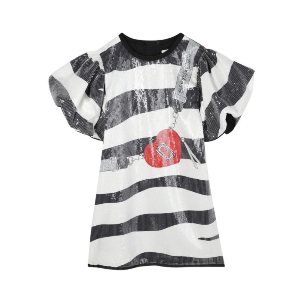 Marc Jacobs Dress Ceremony Stripes Blackwhite