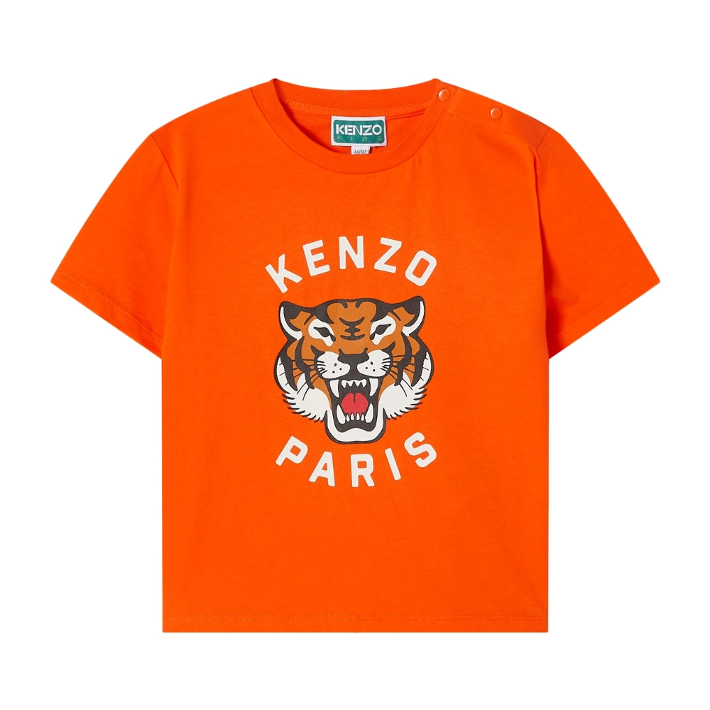 Kenzo Tshirt Logo Orange