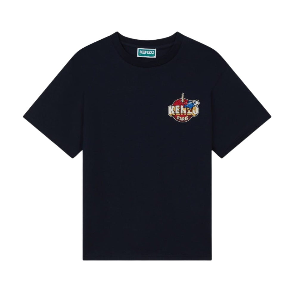 Kenzo Tshirt Logo Navy