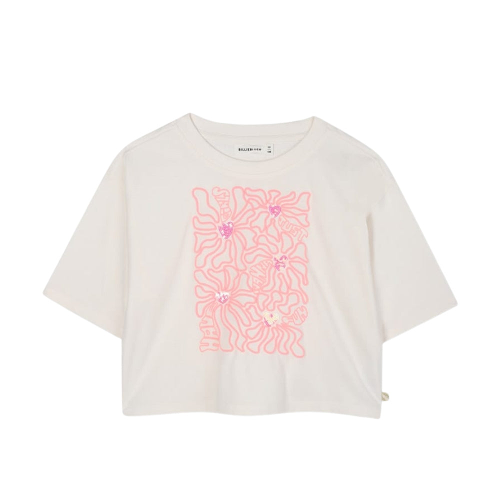 Billieblush Tshirt Logo Ivory