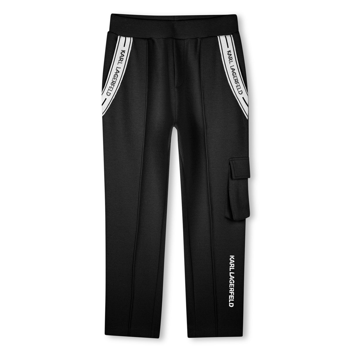 Karl Lagerfeld Track Pants Band Black