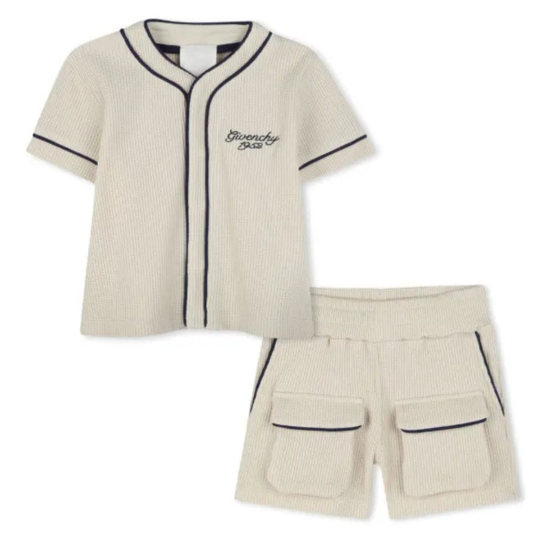 Givenchy Shorts And Shirt Set Cream