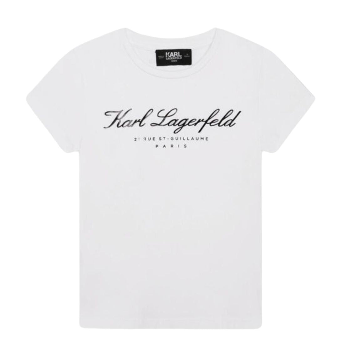 Karl Lagerfeld Tshirt Logo White