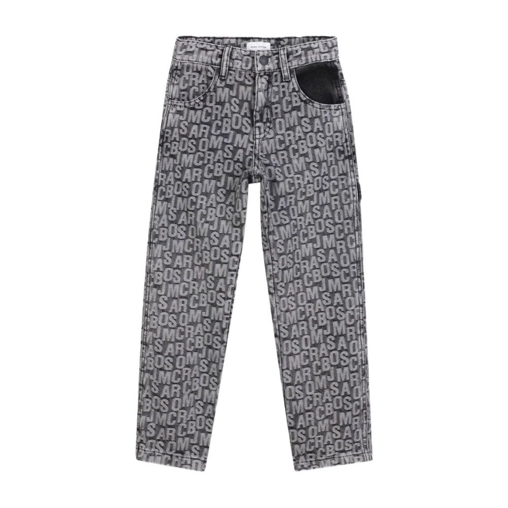 Marc Jacobs Trouser Denim Allover Print Black
