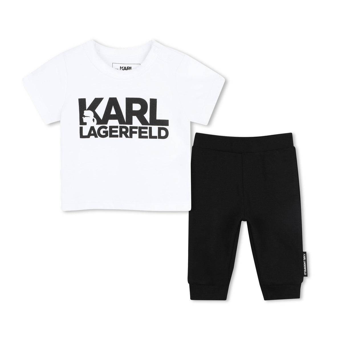 Karl Lagerfeld * Sets/Outfits Logo Tshirt & Leggings Blackwhite