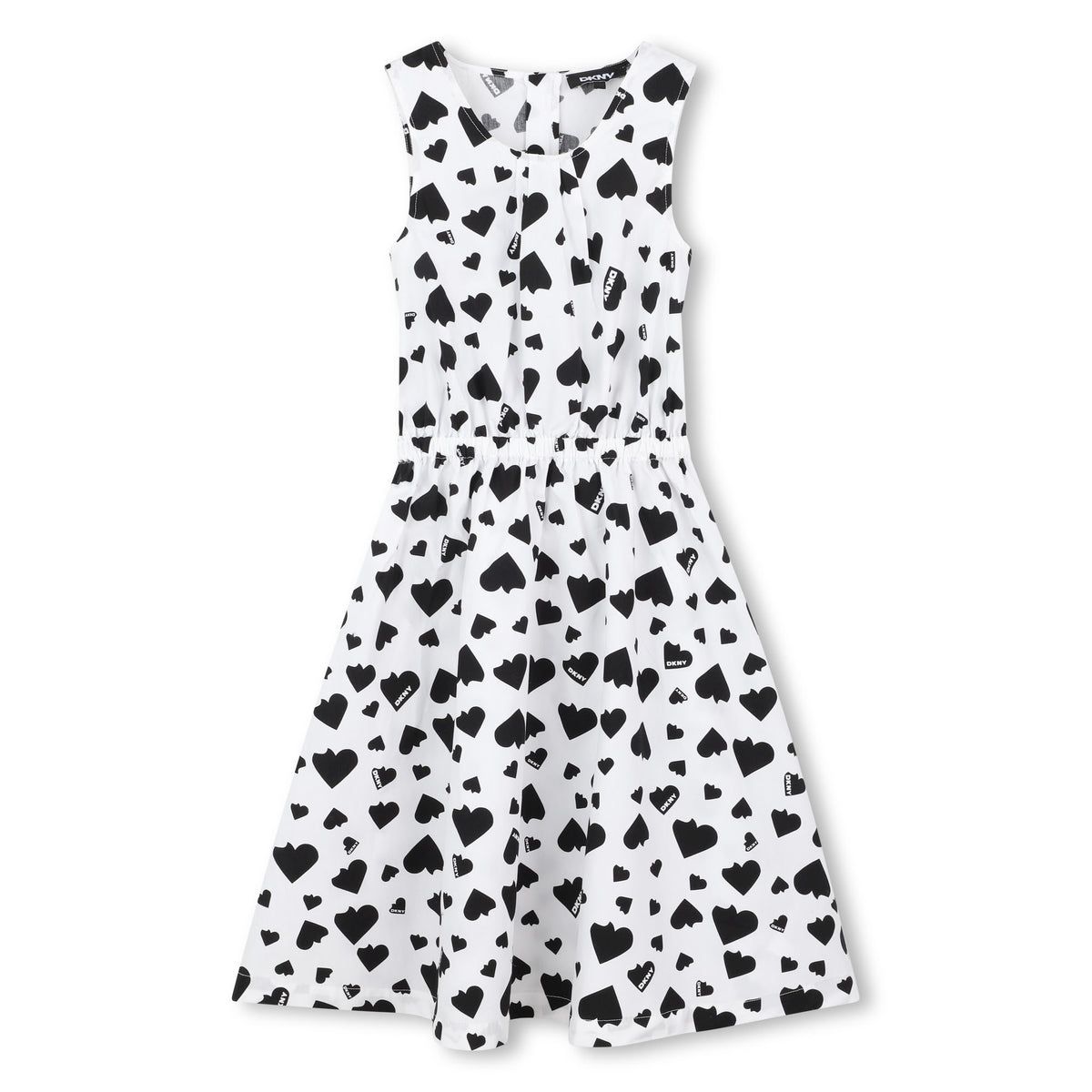 Dkny Dress Allover Print Blackwhite