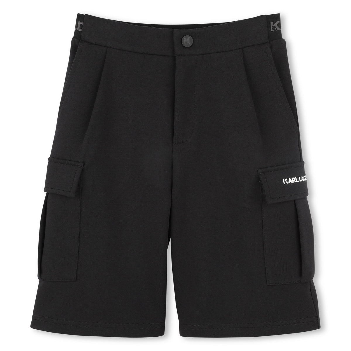 Karl Lagerfeld Shorts Bermuda Mini Logo Black