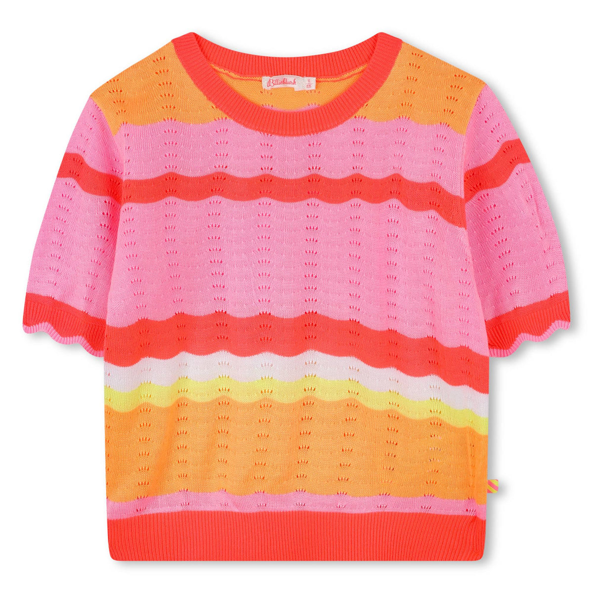 Billieblush Top Knitted Multicolour Coral Pink