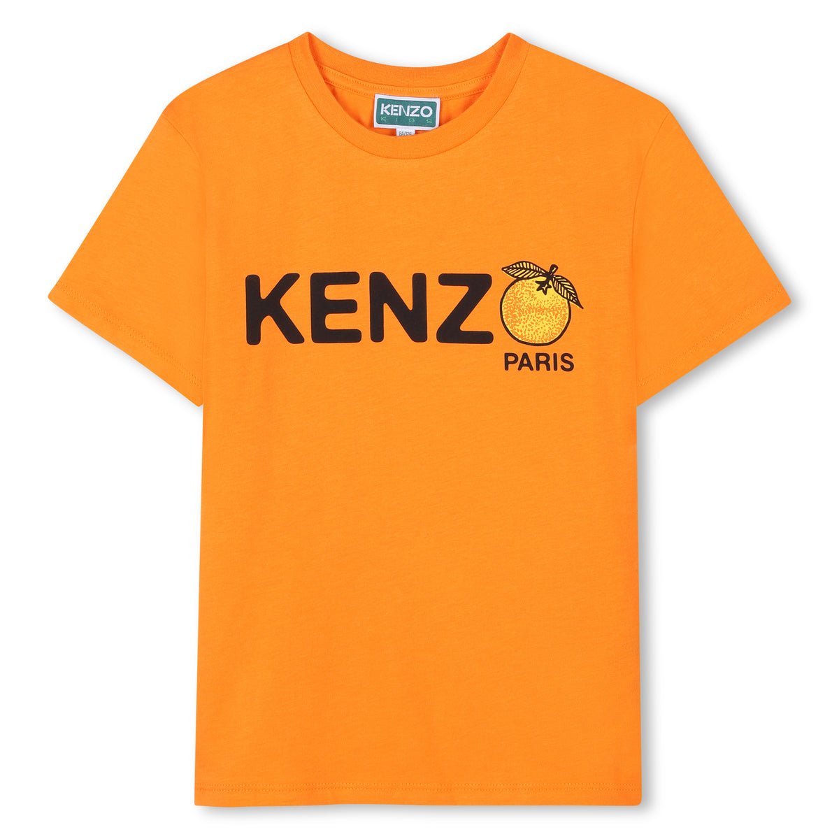 Kenzo Tshirt Orange Logo Orange