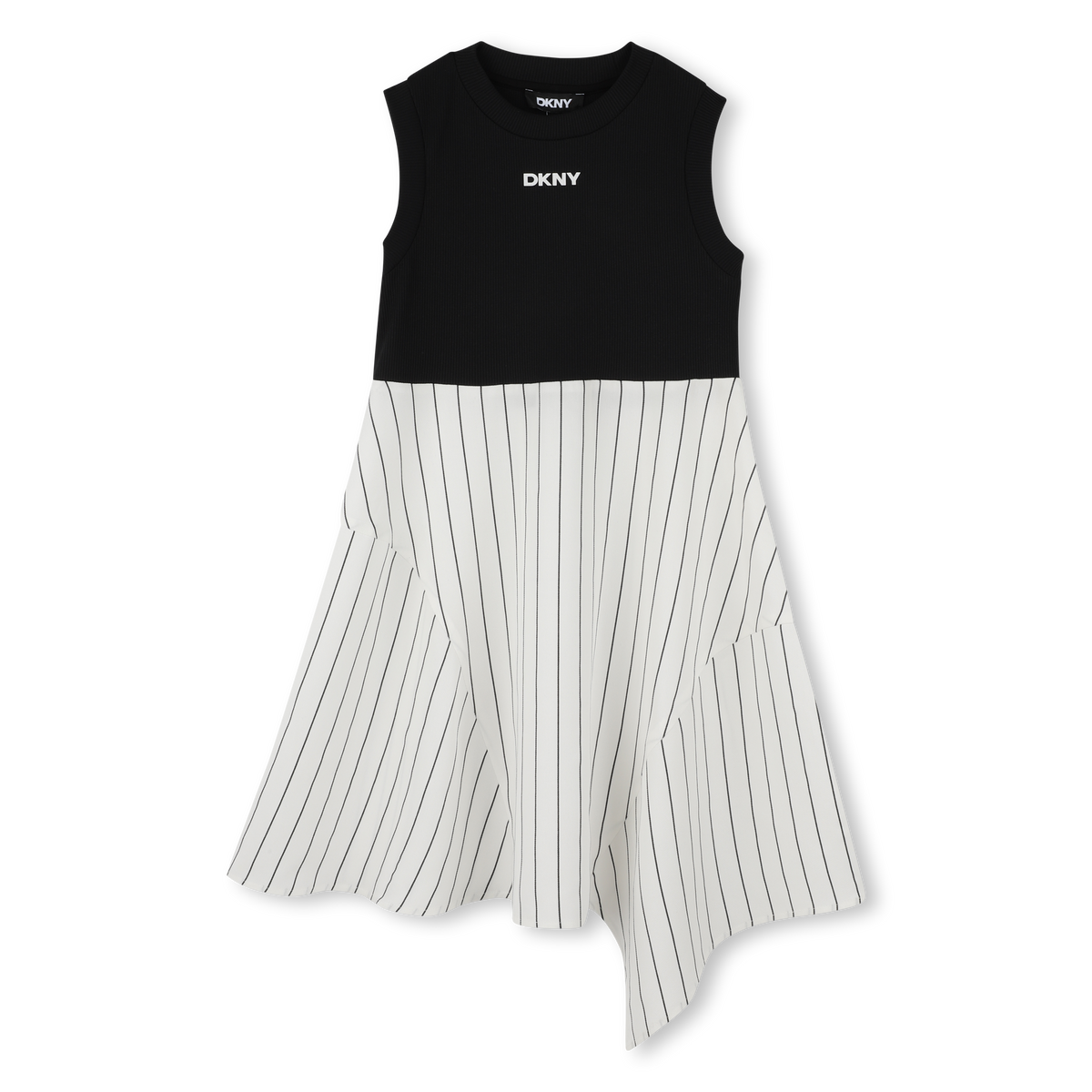 Dkny Dress Sleeveless Blackwhite