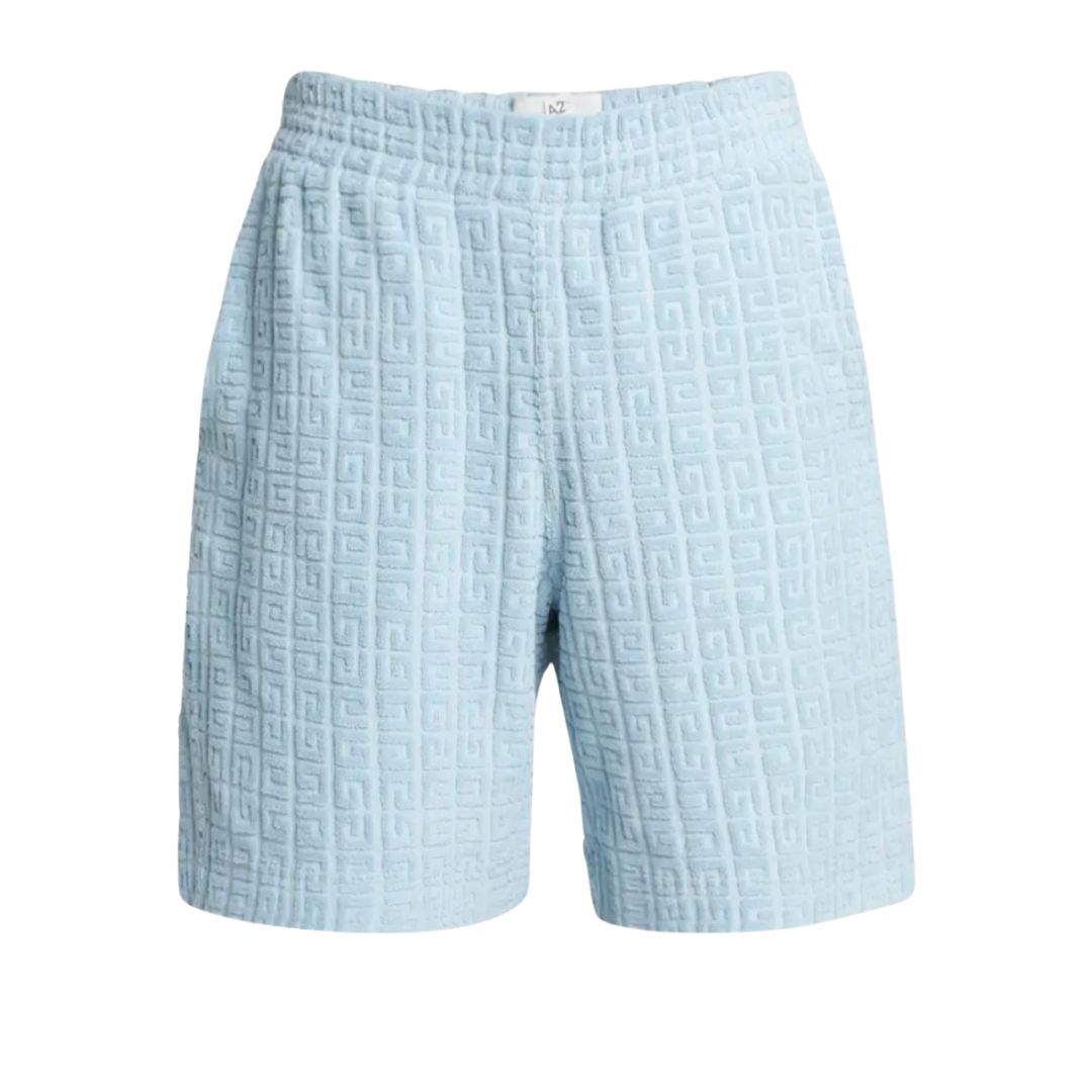 Givenchy Shorts All Over Logo Blue