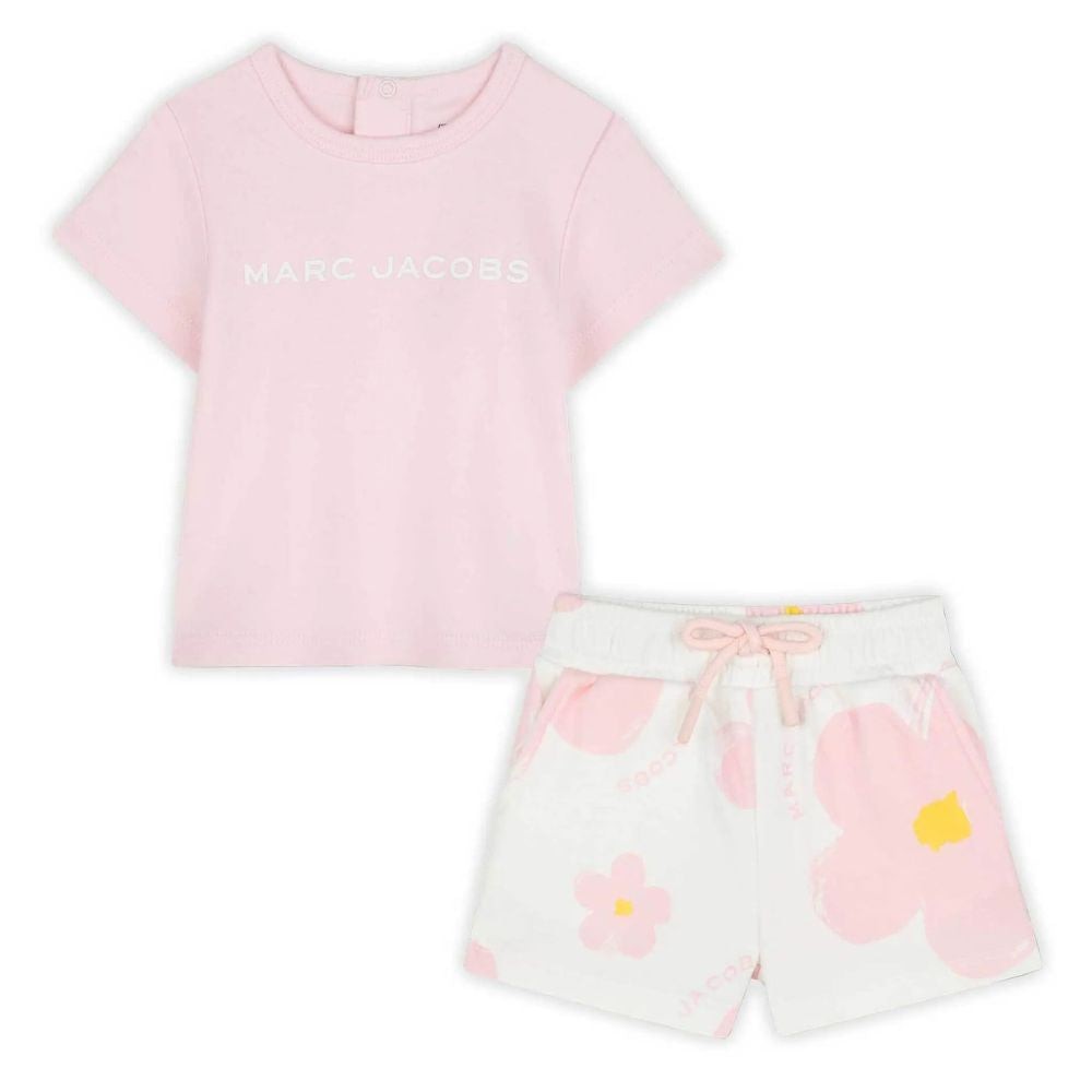 Marc Jacobs Set T-Shirt And Floral Shorts Pin