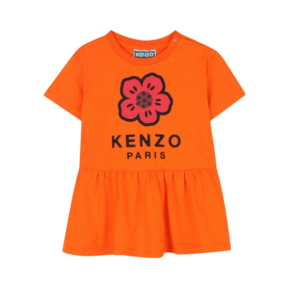 Kenzo Dress Logo Orange