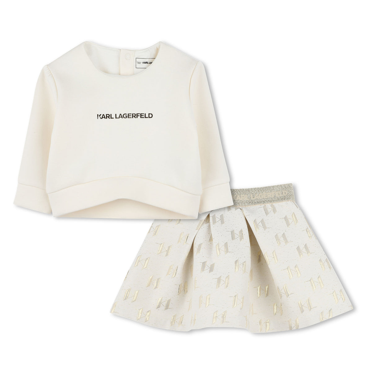 Karl Lagerfeld * Sets/Outfits Top & Skirt Ivory