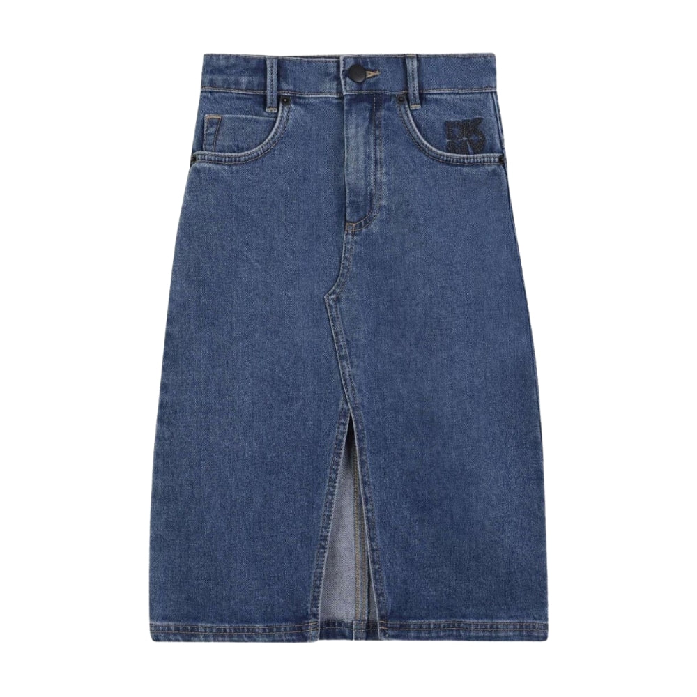 Dkny Skirt Denim Blue