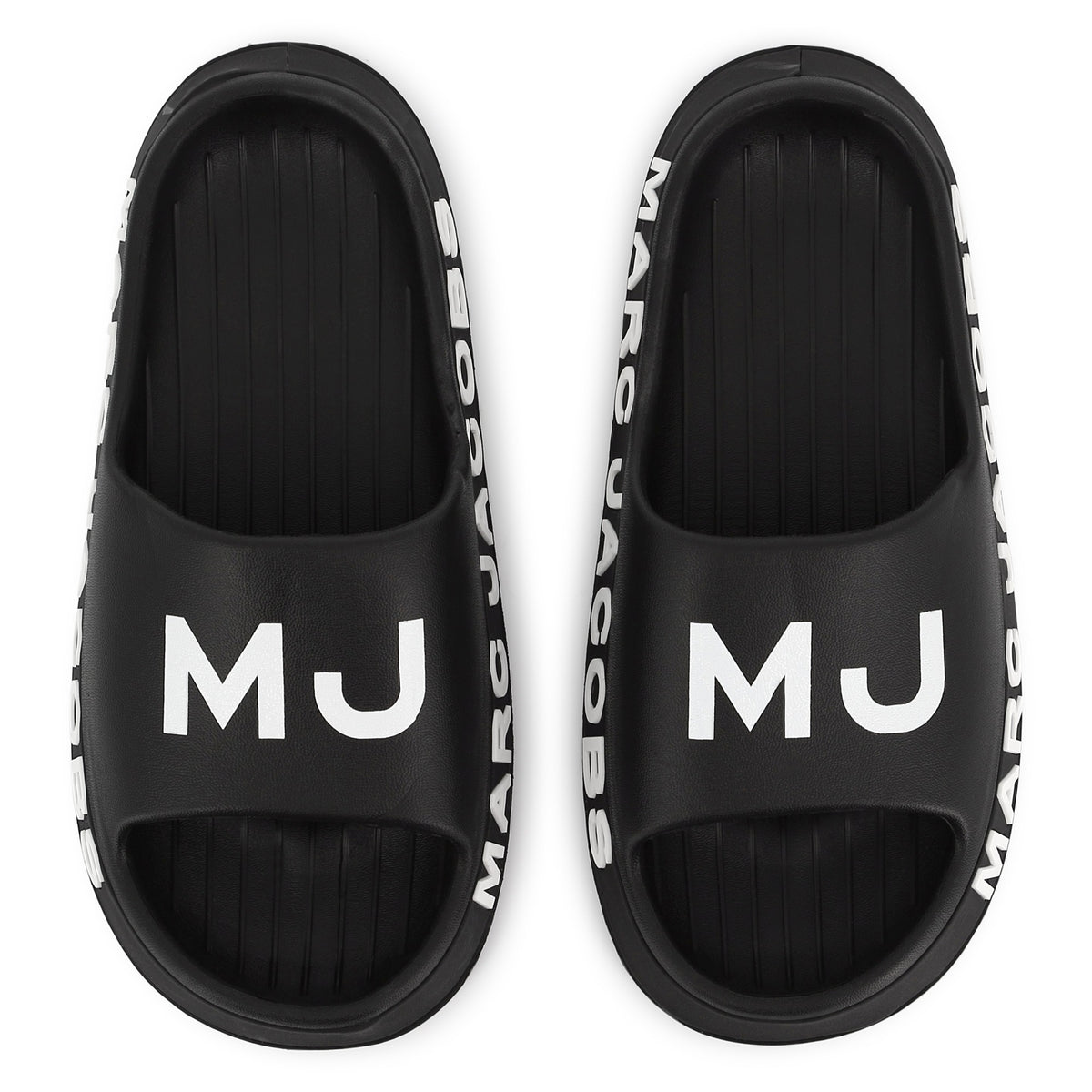 Marc Jacobs Slides Logo Black