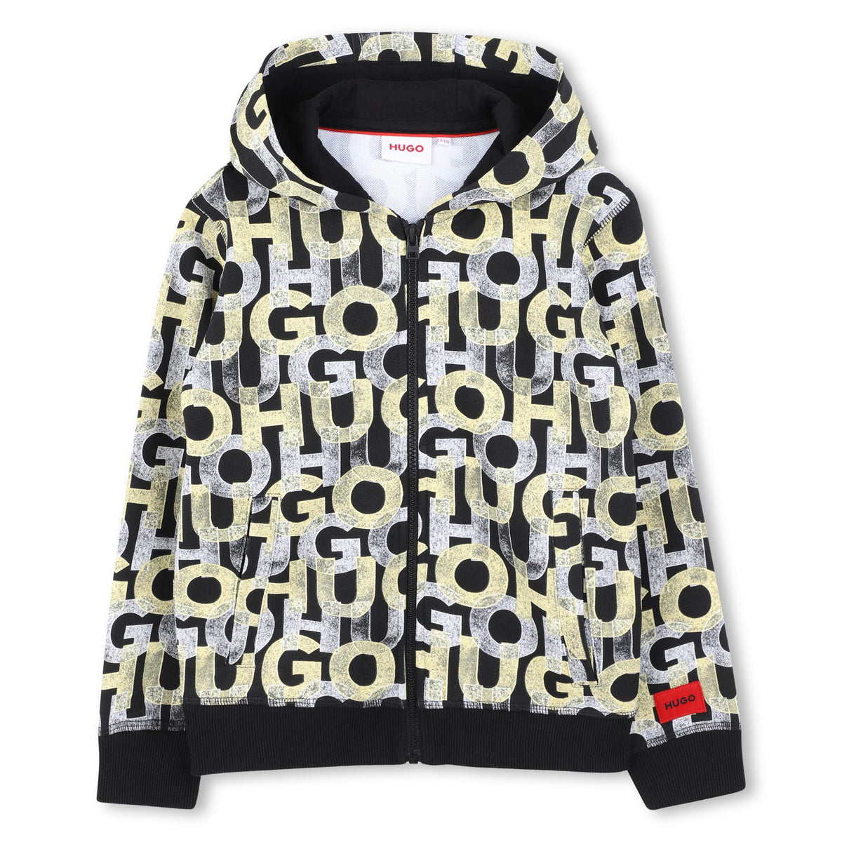 Hugo Jacket All Over Print Black Yellow