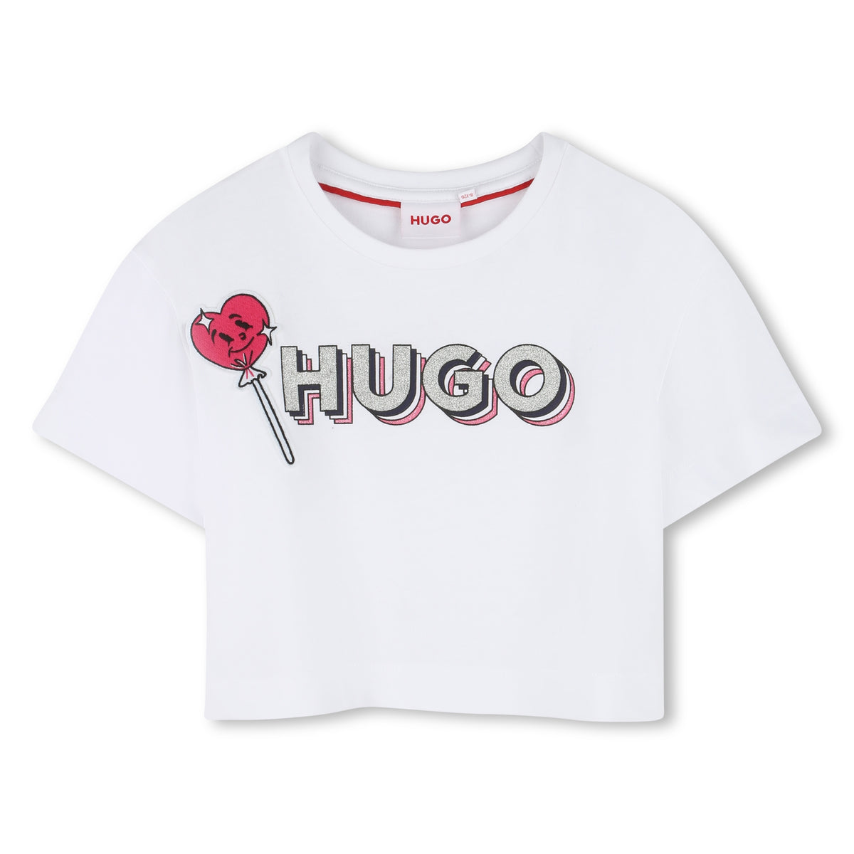 Hugo T-Shirt Logo Heart Red