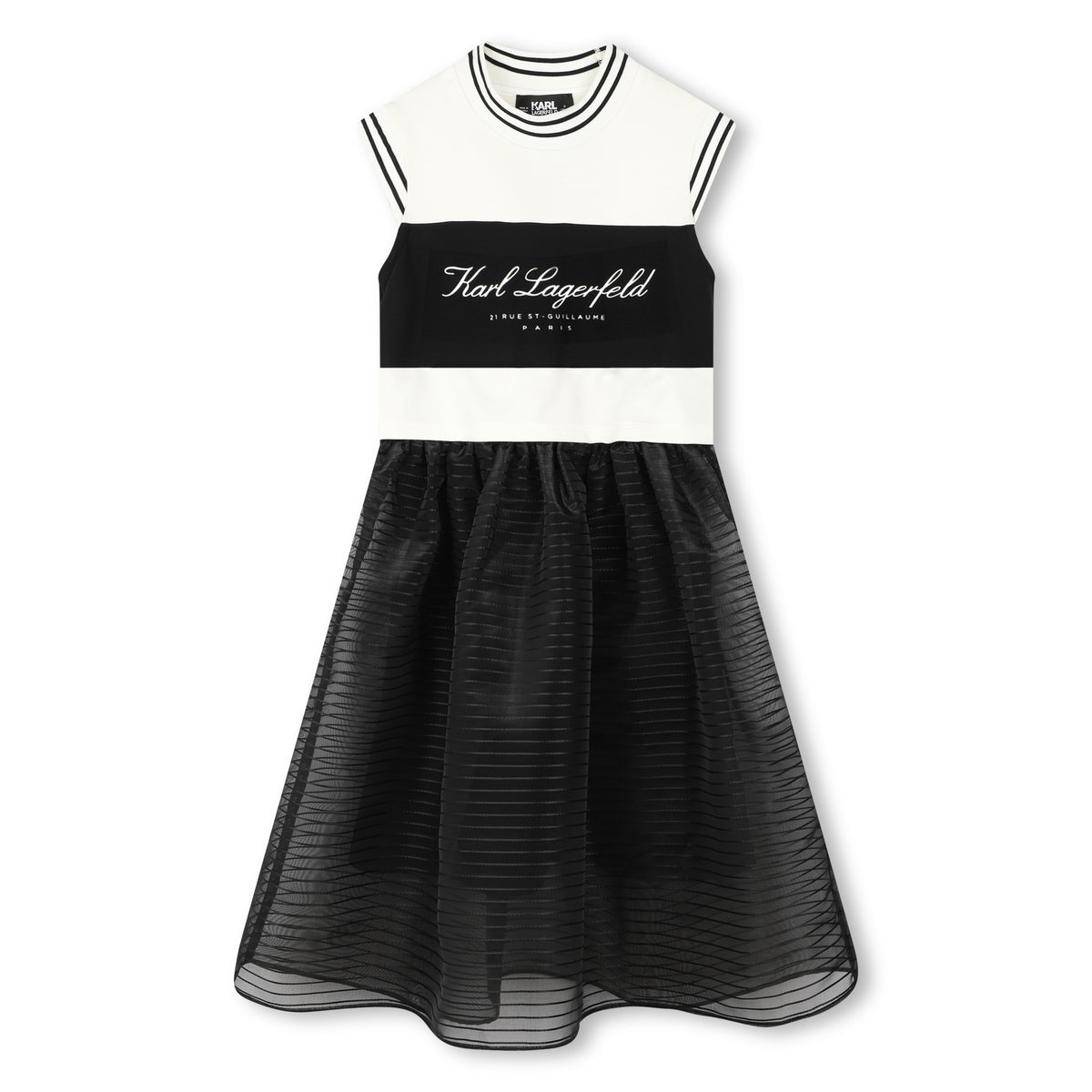 Karl Lagerfeld Dress Track N Rings Blackecru