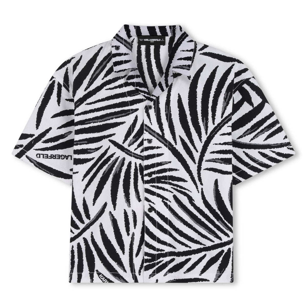 Karl Lagerfeld Shirt Allover Print Blackwhite