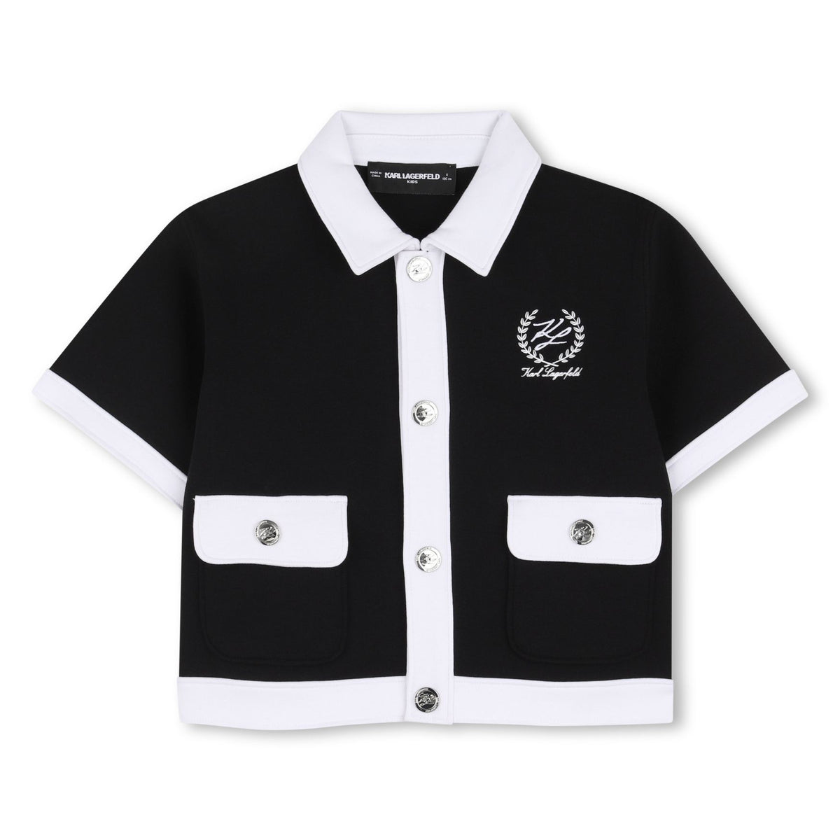Karl Lagerfeld Shirt Girls Blackwhite