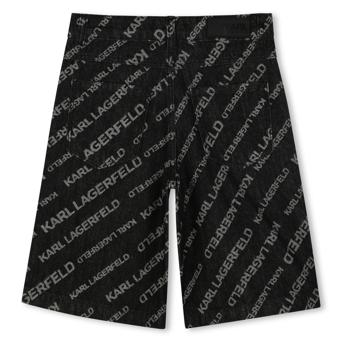 Karl Lagerfeld Shorts Allover Print Black