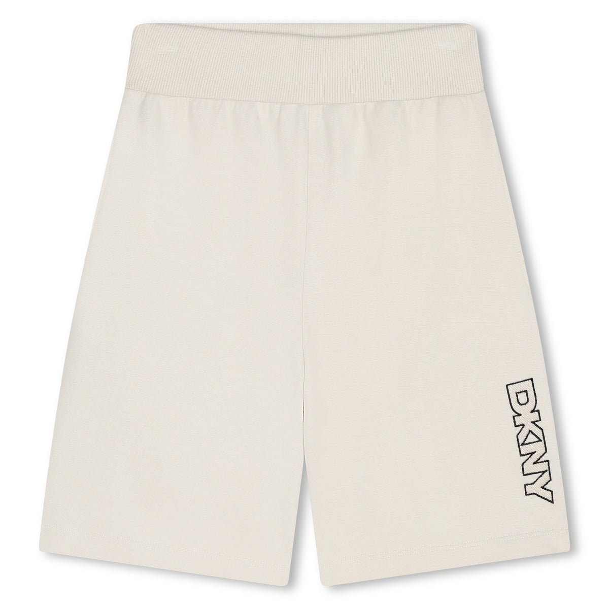 Dkny Shorts Vertical Logo Cream