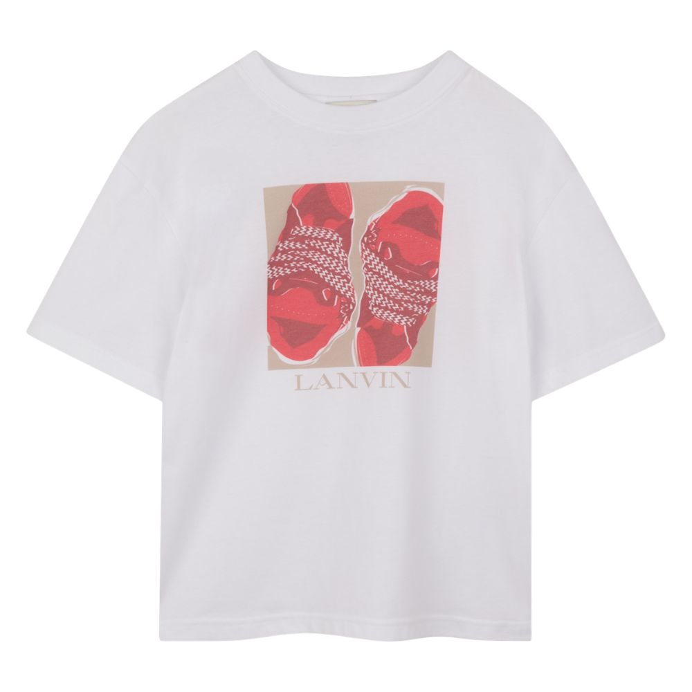 Lanvin Tshirt Graphic Print Whitered