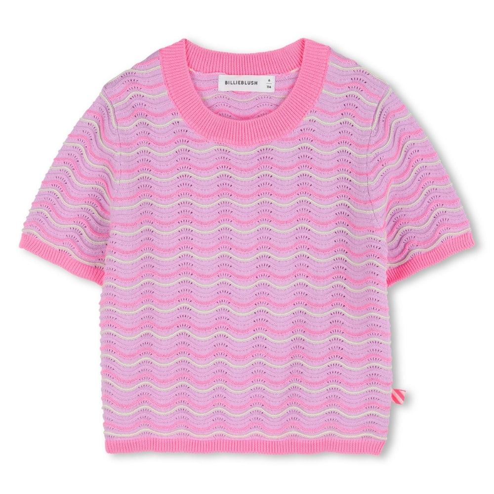 Billieblush Tshirt Zigzag Marshmallow