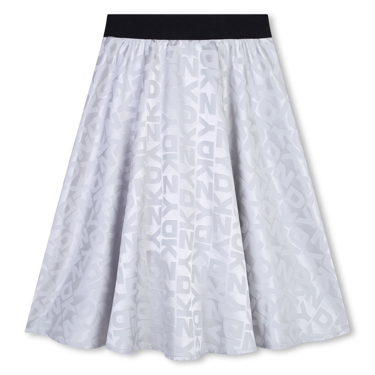 Dkny Skirt All Over Logo Silver