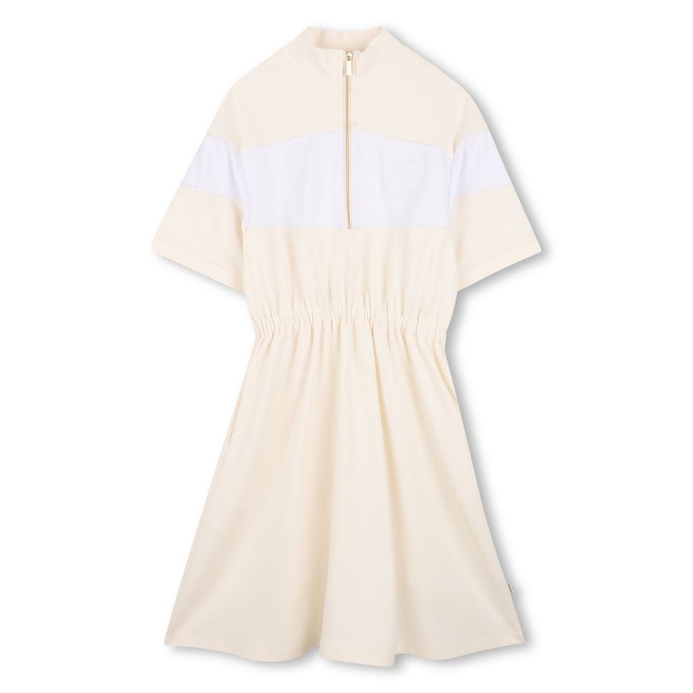 Boss Dresshalf Zip Stonewhite