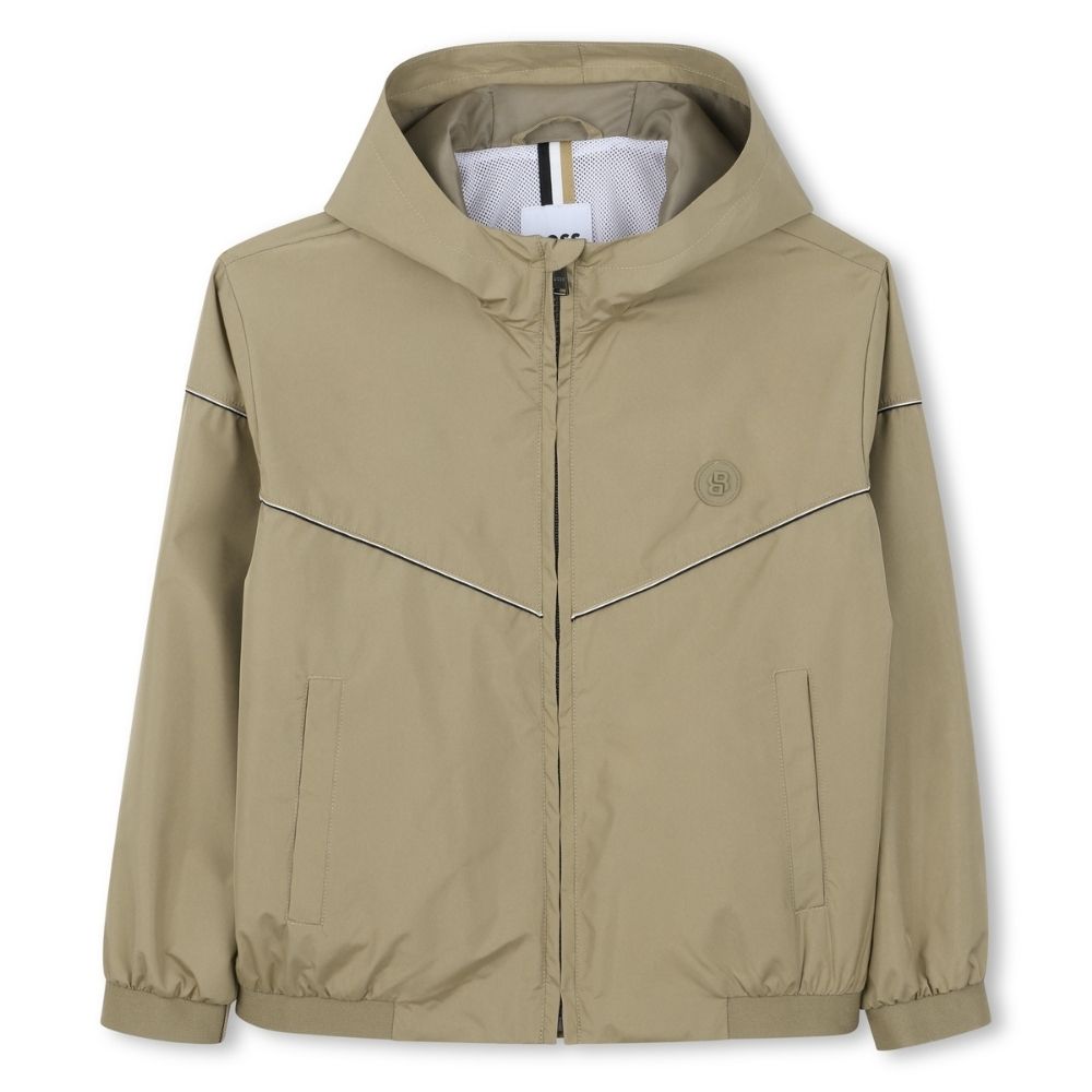 Boss Jacket Hooded Taupe