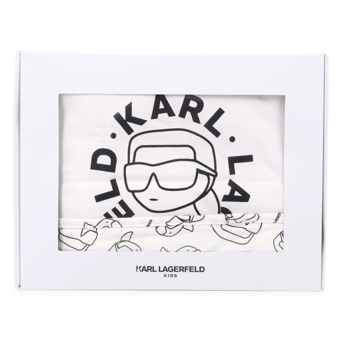 Karl Lagerfeld Blanket Logo Whiteblack