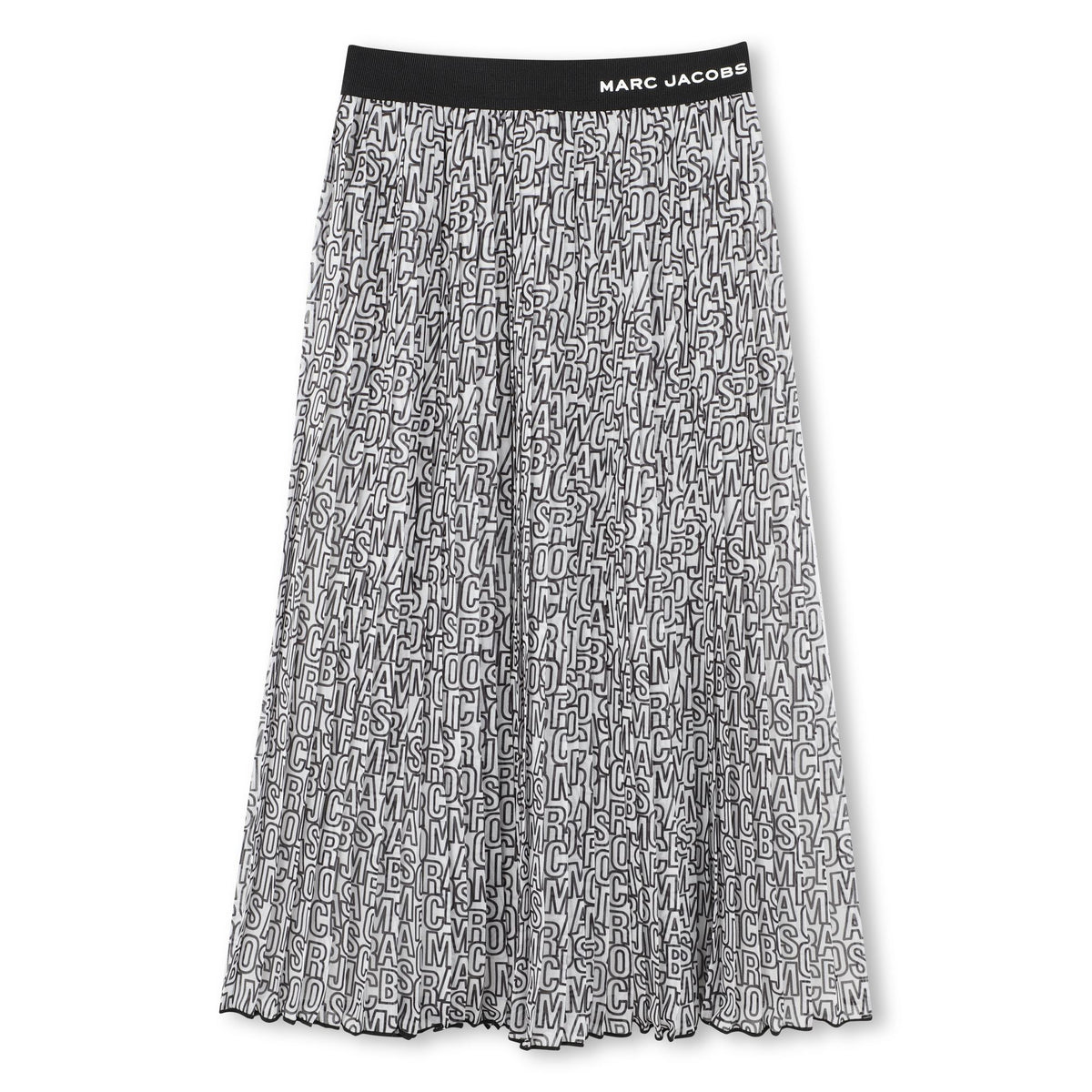 Marc Jacobs Skirt Pleated Jumb Stripes Black