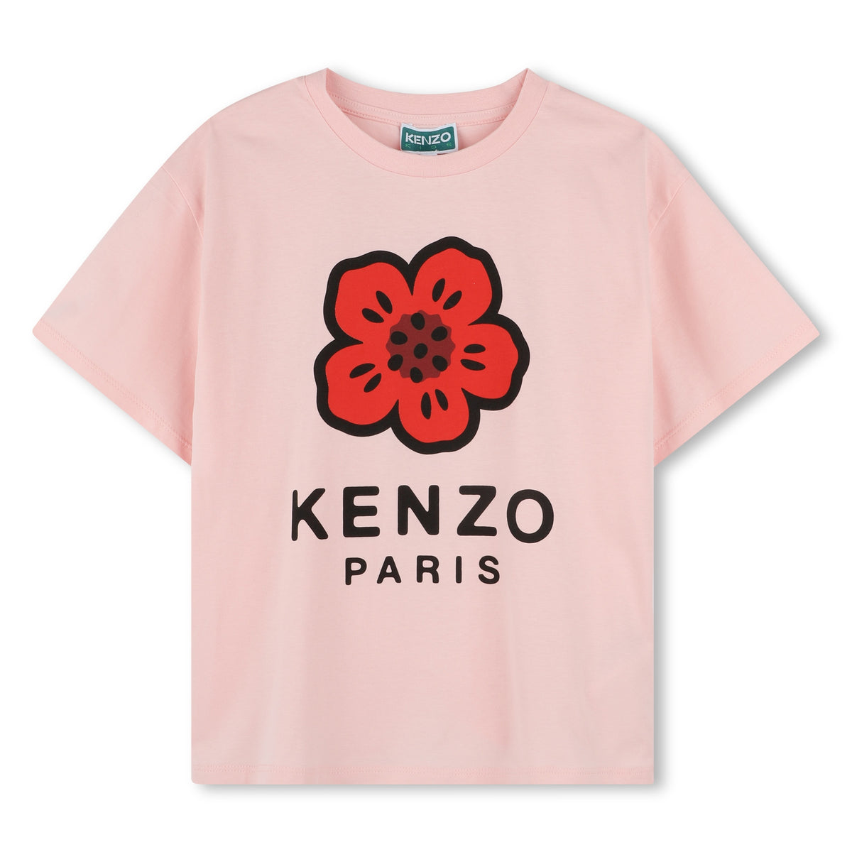 Kenzo Tshirt Flower Logo Pink
