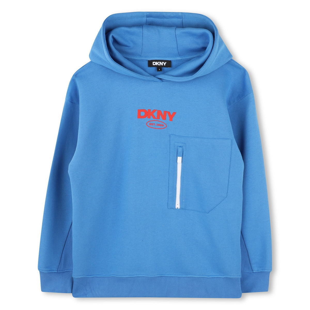 Dkny Sweater Log Hoodie Blue