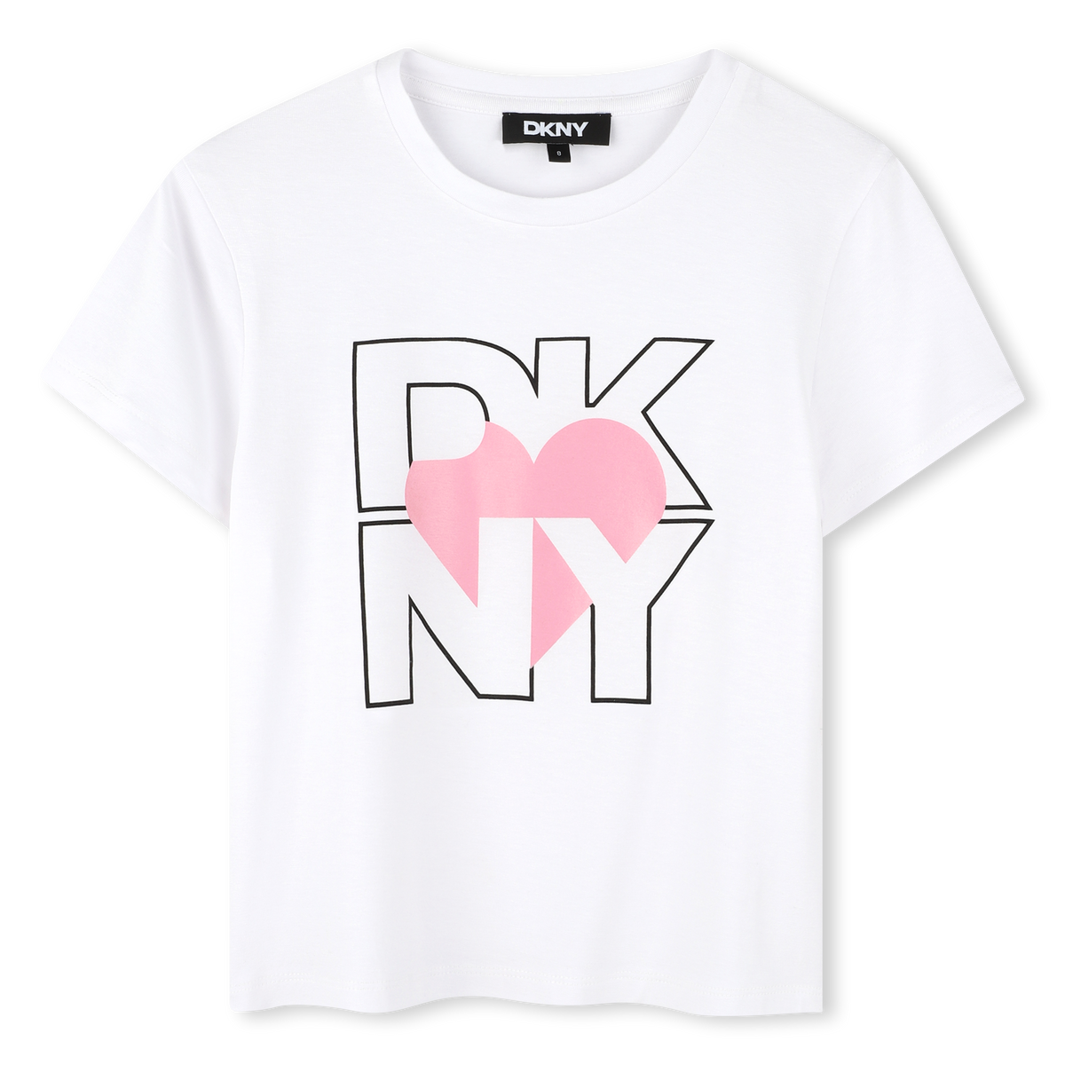 Dkny Tshirt Logo Pinkwhite