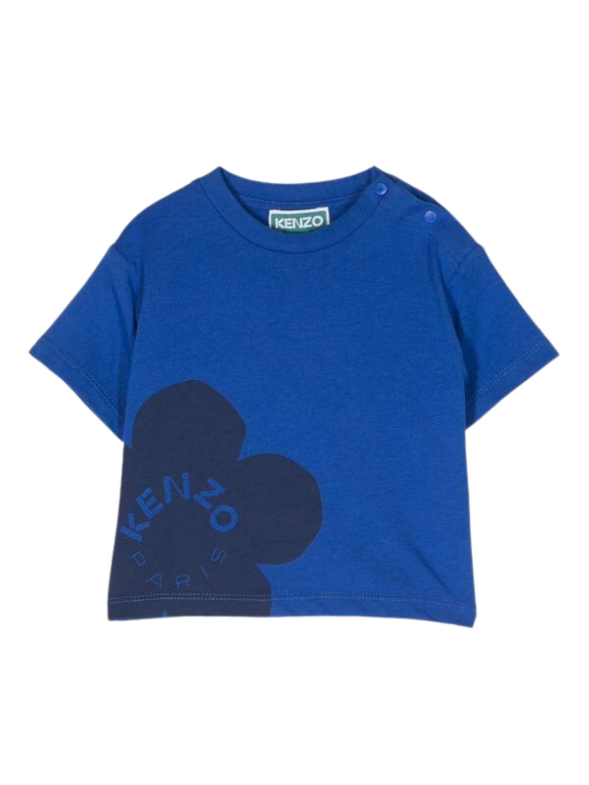 Kenzo Tshirt Flower Logo Blue