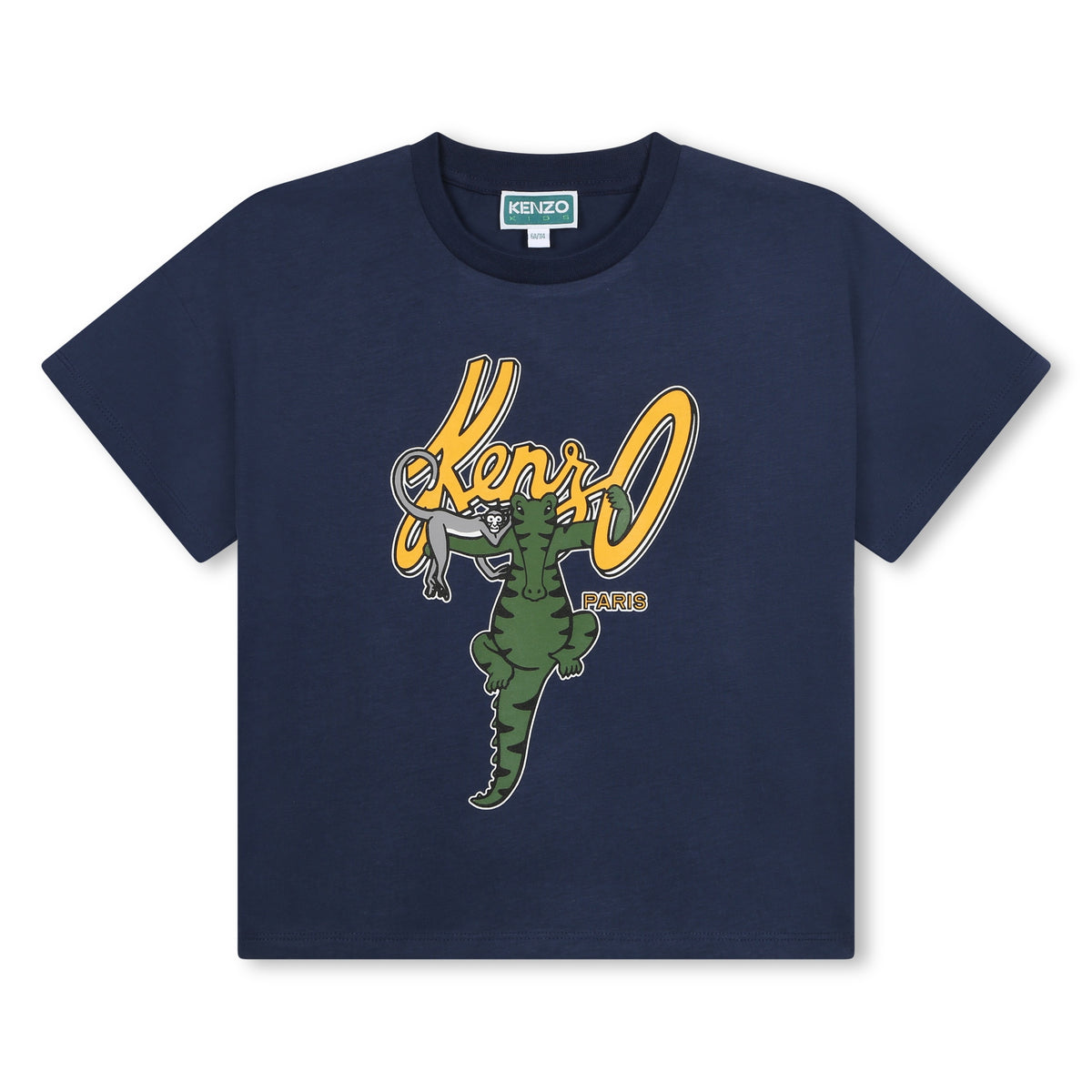 Kenzo T-Shirt Jungle Logo Navy