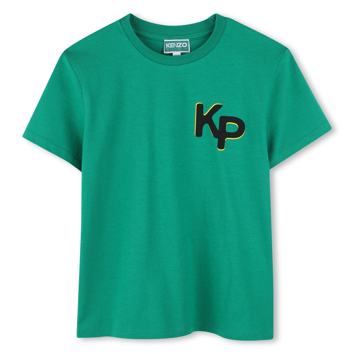 Kenzo Tshirt Corner Logo Green