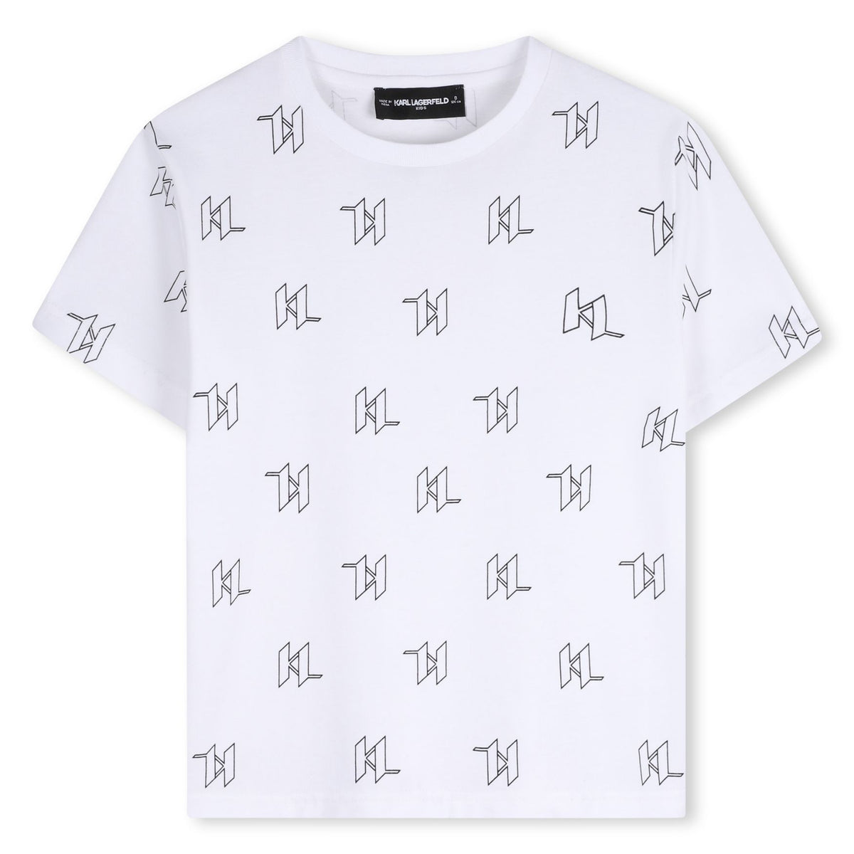 Karl Lagerfeld Tshirt Allover Logo White