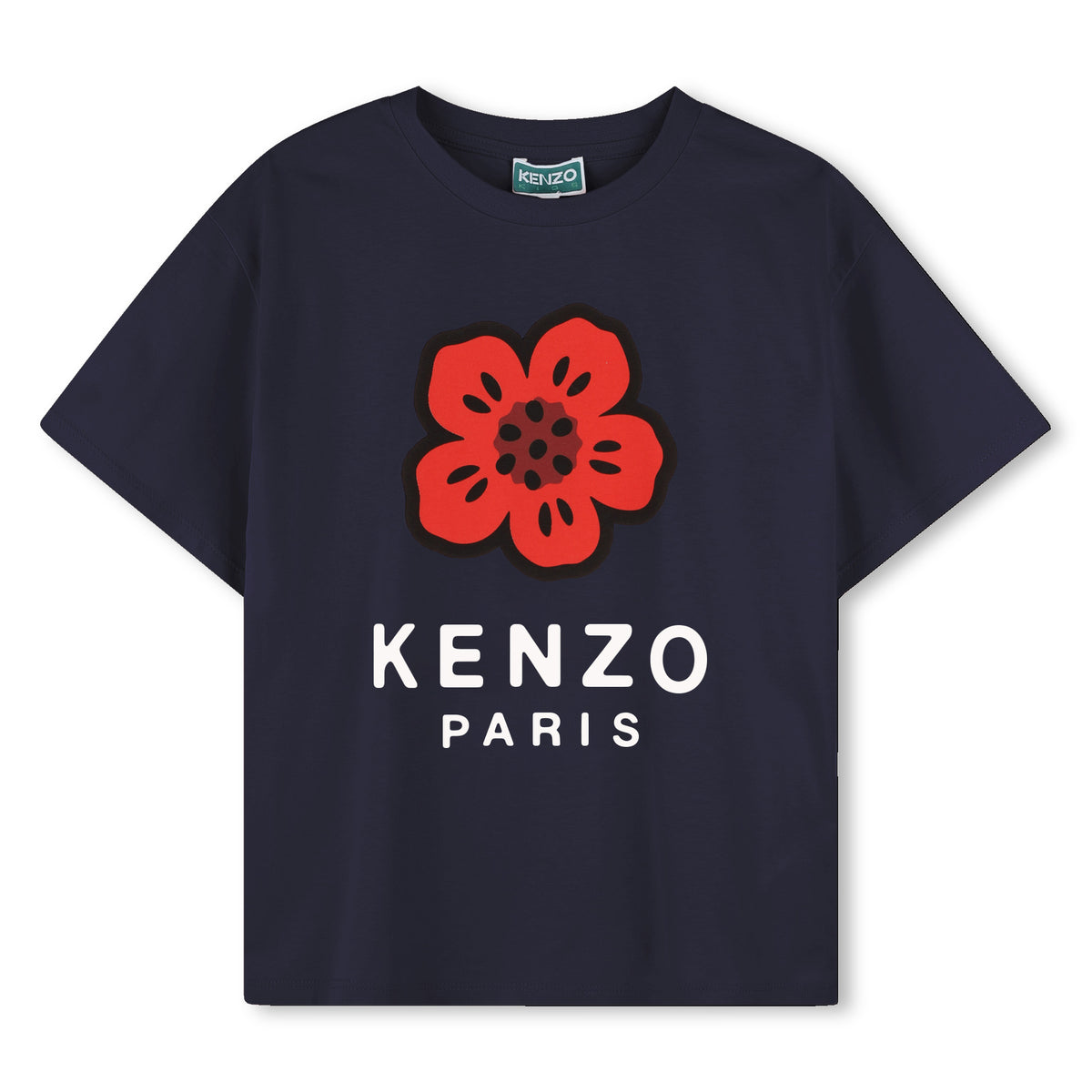 Kenzo Tshirt Flower Logo Navy