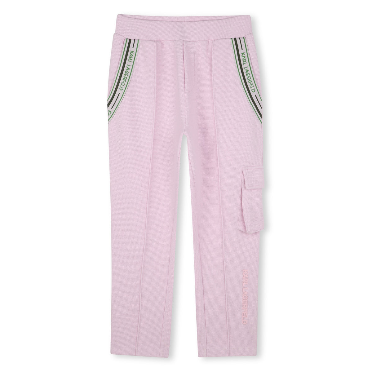 Karl Lagerfeld Track Pants Band Pink