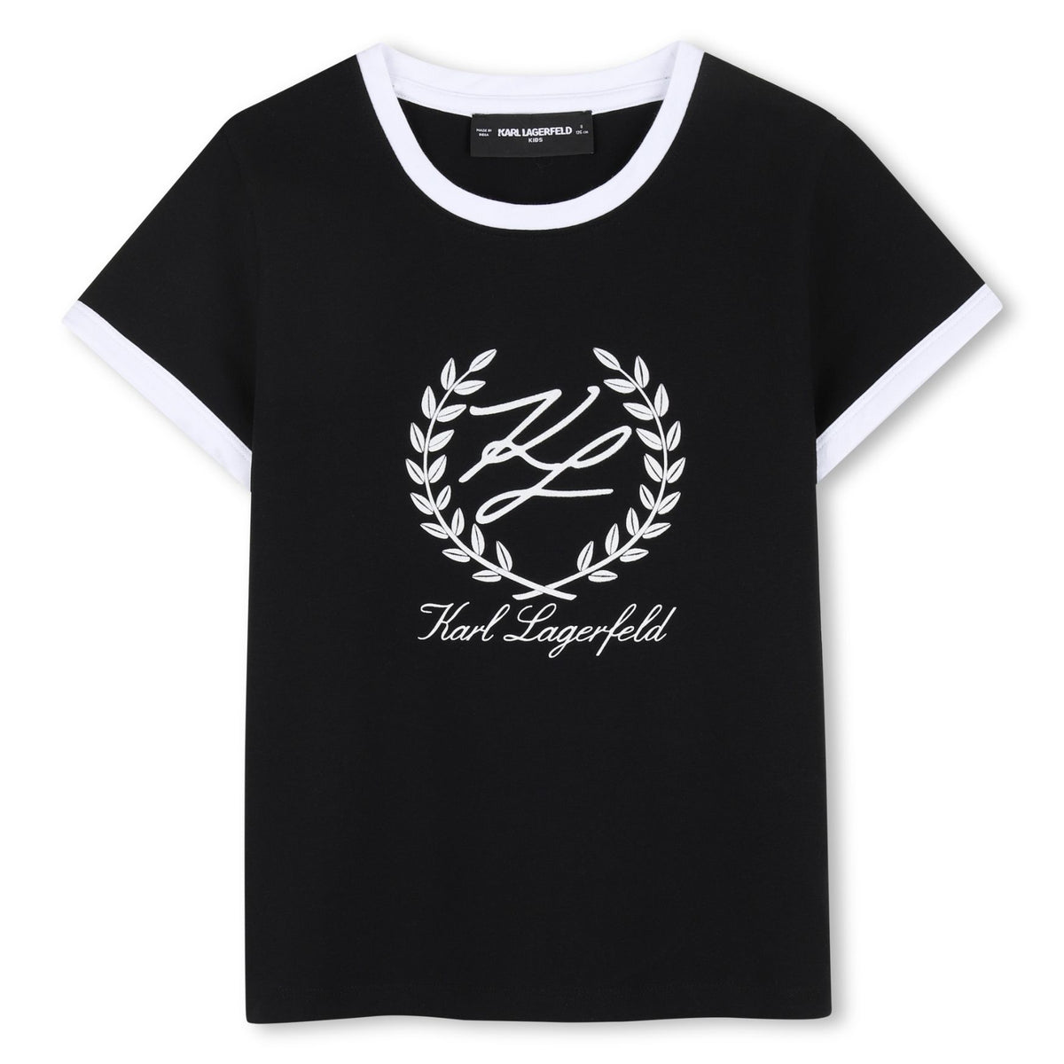 Karl Lagerfeld Tshirt Signature Logo Blackwhite