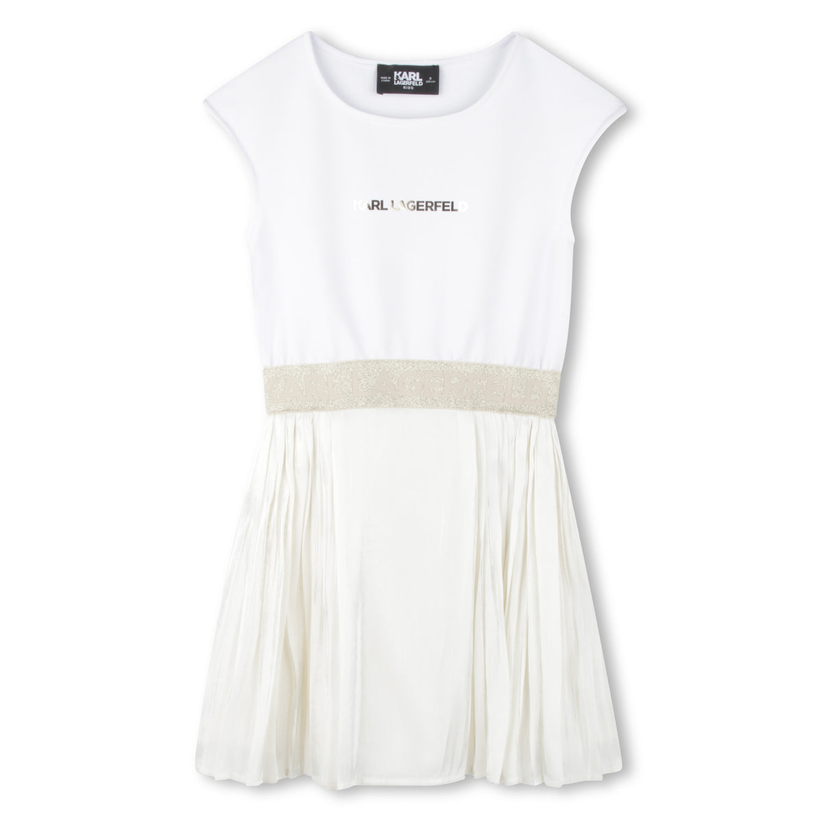 Karl Lagerfeld Dress Logo Ivorywhite