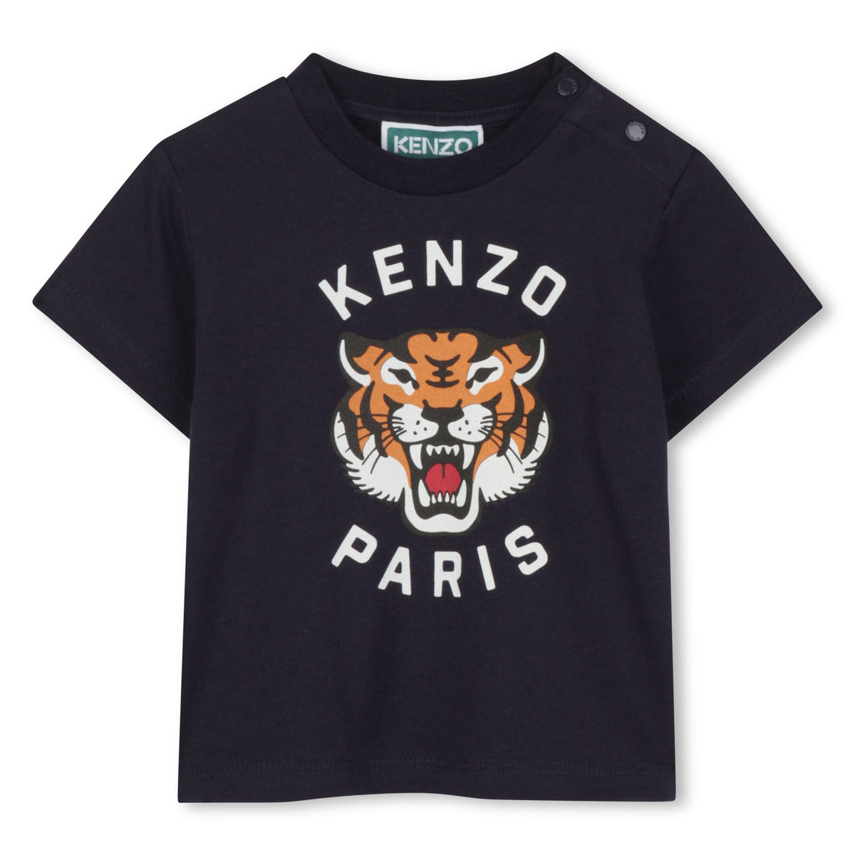 Kenzo Tshirt Tiger Logo Navy