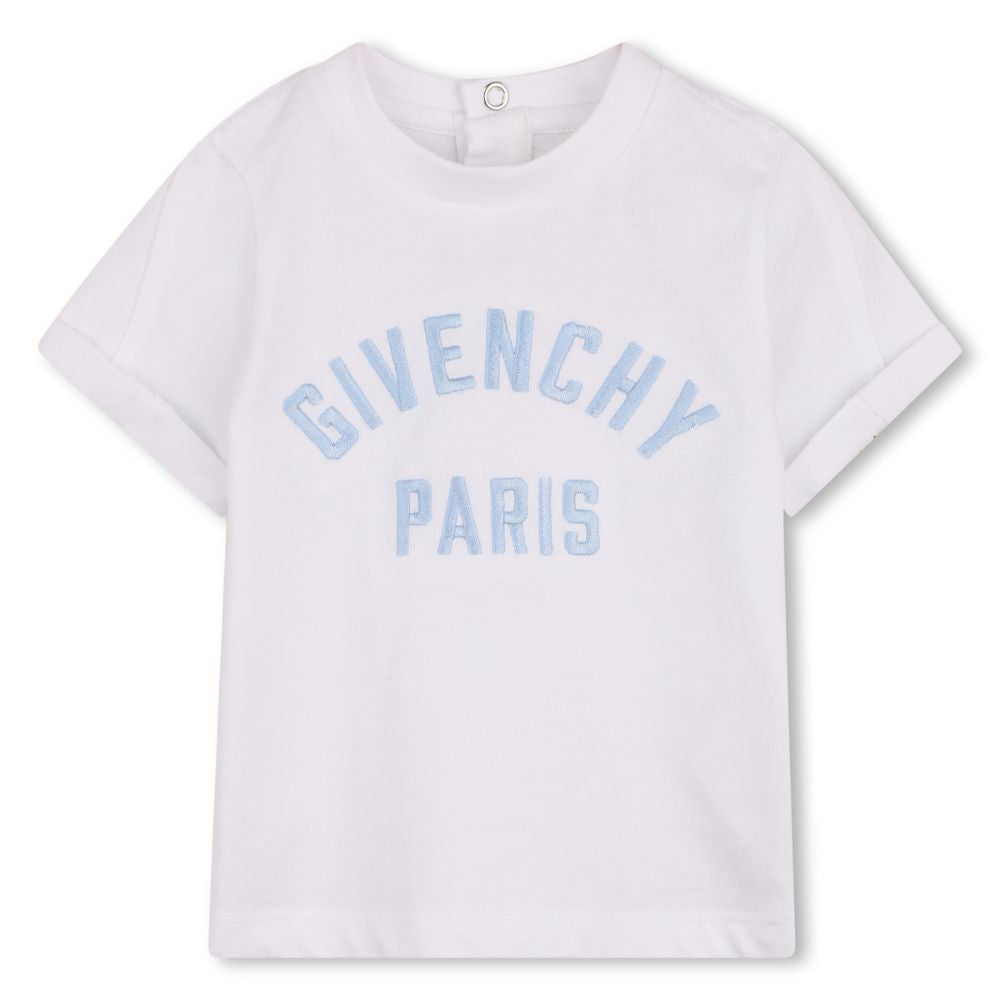 Givenchy Tshirt Logo Whiteblue
