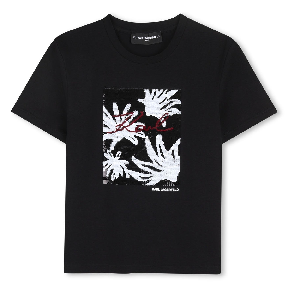 Karl Lagerfeld Tshirt Graphic Print Logo Black