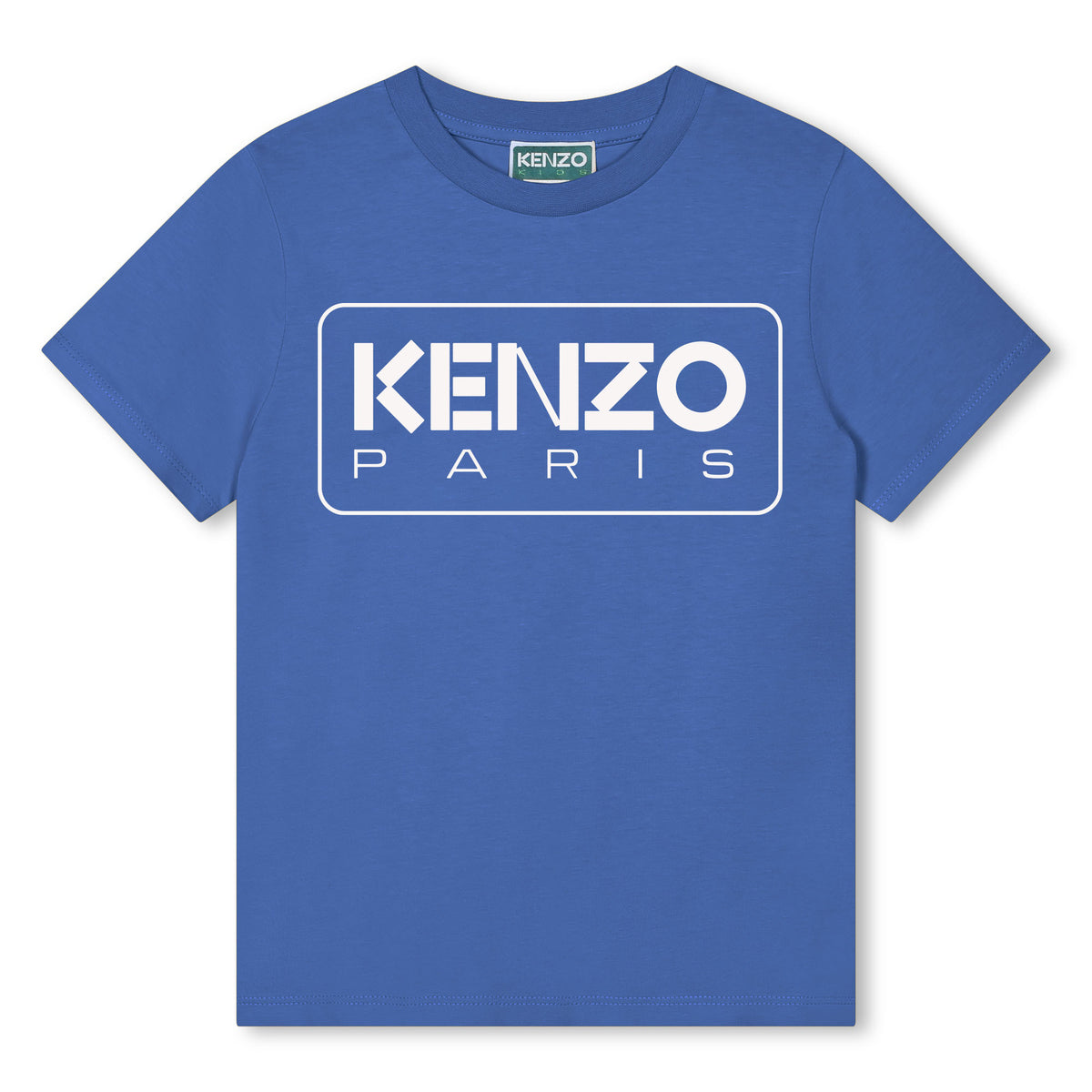 Kenzo Tshirt Block Logo Blue